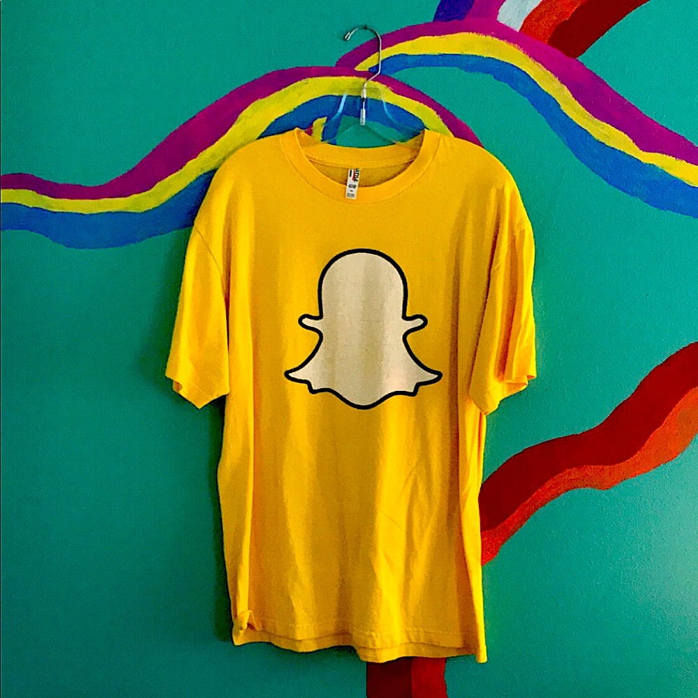 Yellow Snapchat shirt